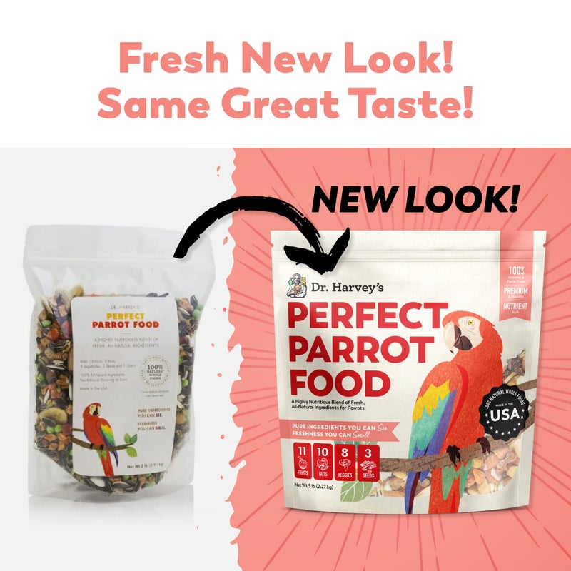 Dr. Harvey's Perfect Parrot Blend - Natural Food for Large Parrots (5 pounds) - Image 2